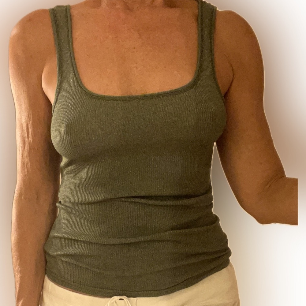 Michael stars green tank one size